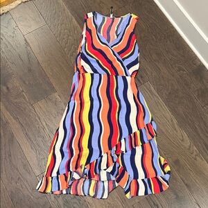 Plenty by Tracy Reese Asymmetrical Dress in Bold Stripes